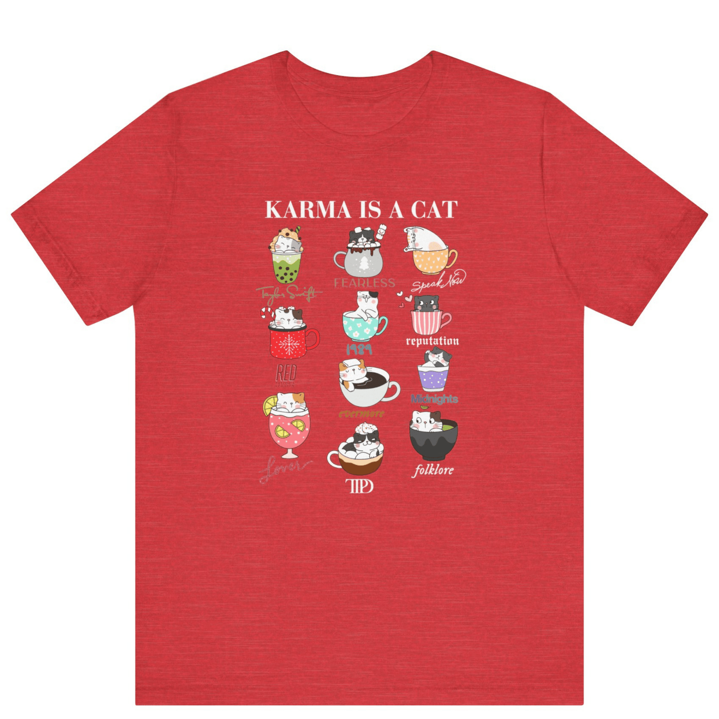 Swiftie Karma Is A Cat T-shirt - Off Bubble