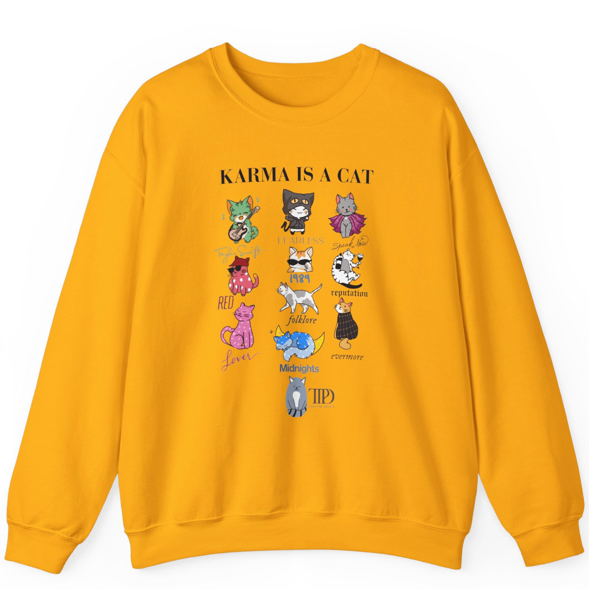Karma Is A Cat Sweatshirts | Super Soft Custom Taylor Sweatshirts - Off Bubble