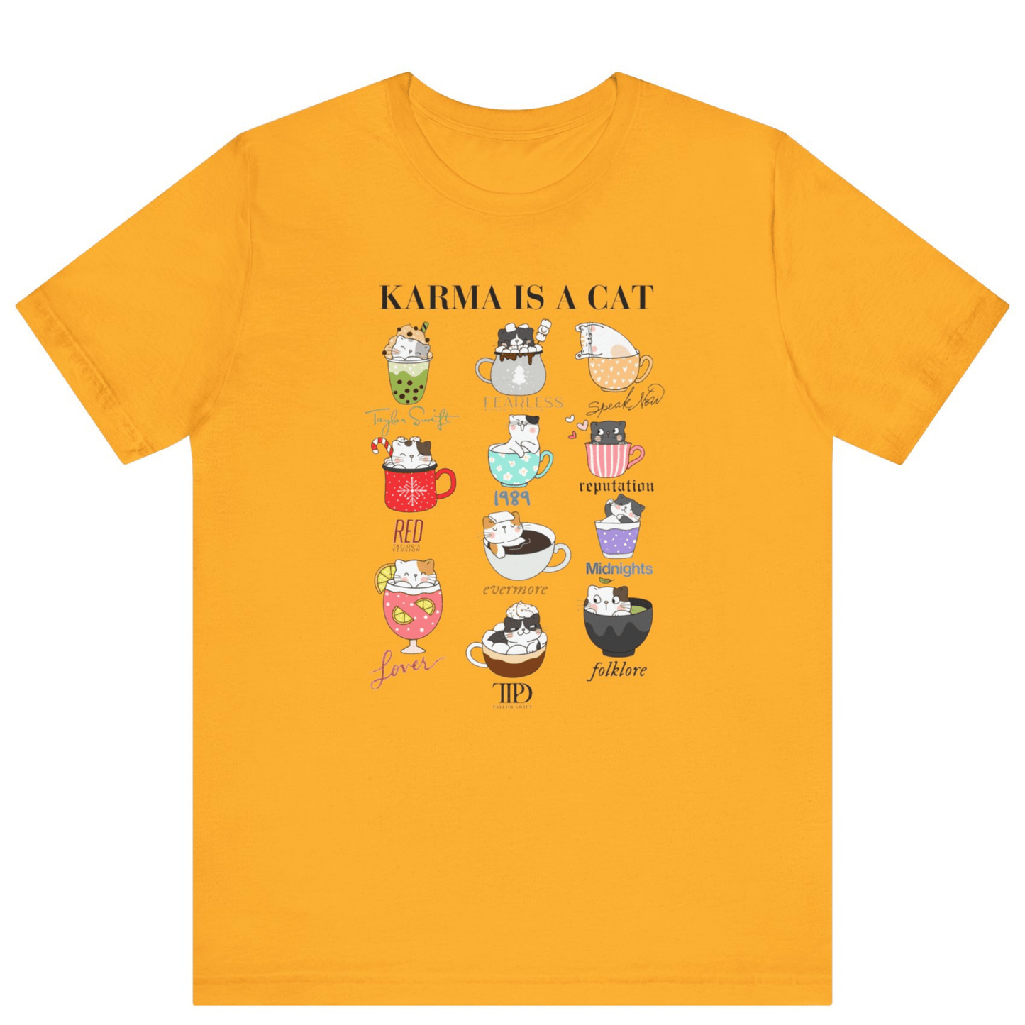 Swiftie Karma Is A Cat T-shirt - Off Bubble