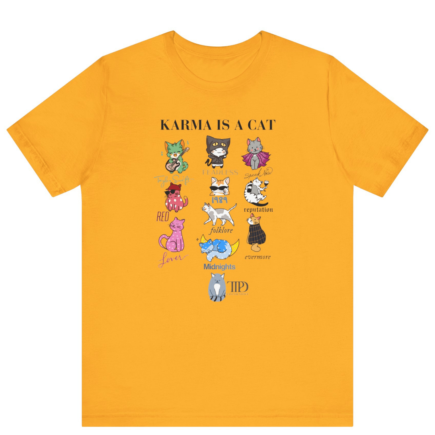 Karma Is A Cat Taylor Swift Themed T-shirt - Off Bubble