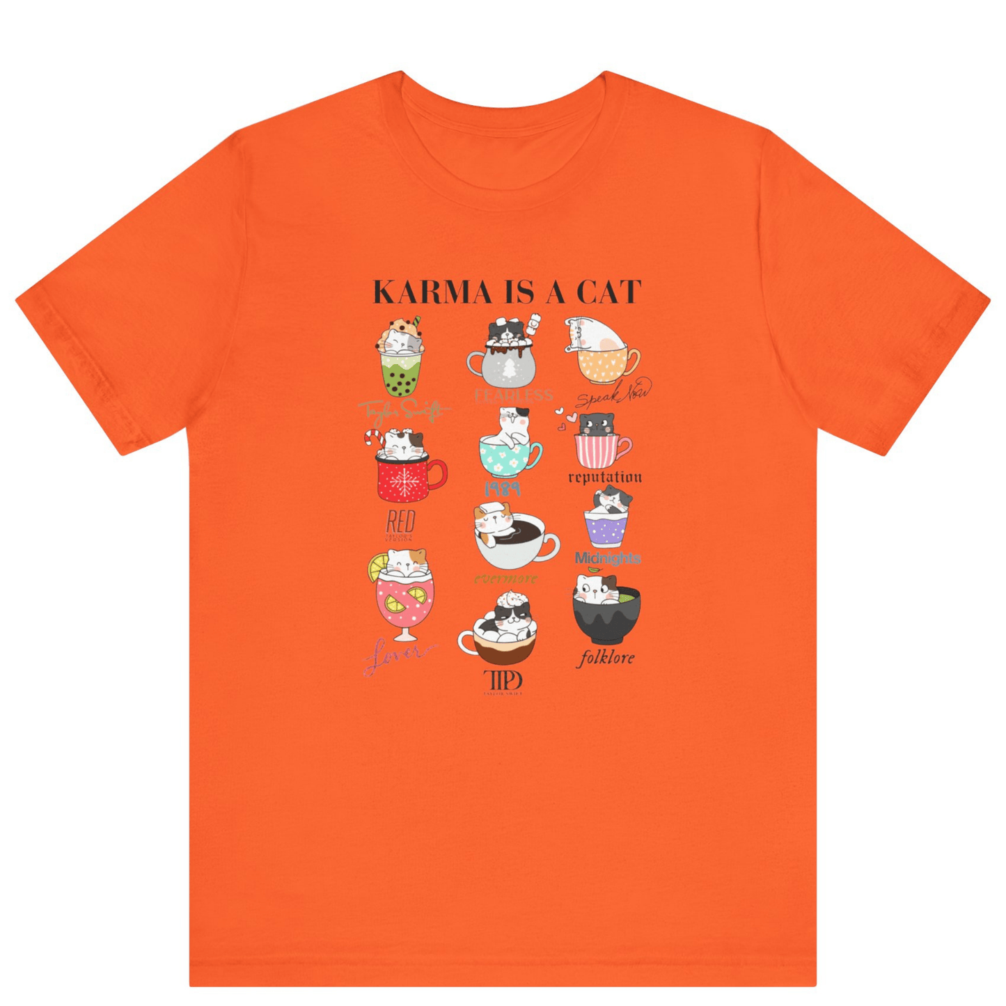 Swiftie Karma Is A Cat T-shirt - Off Bubble