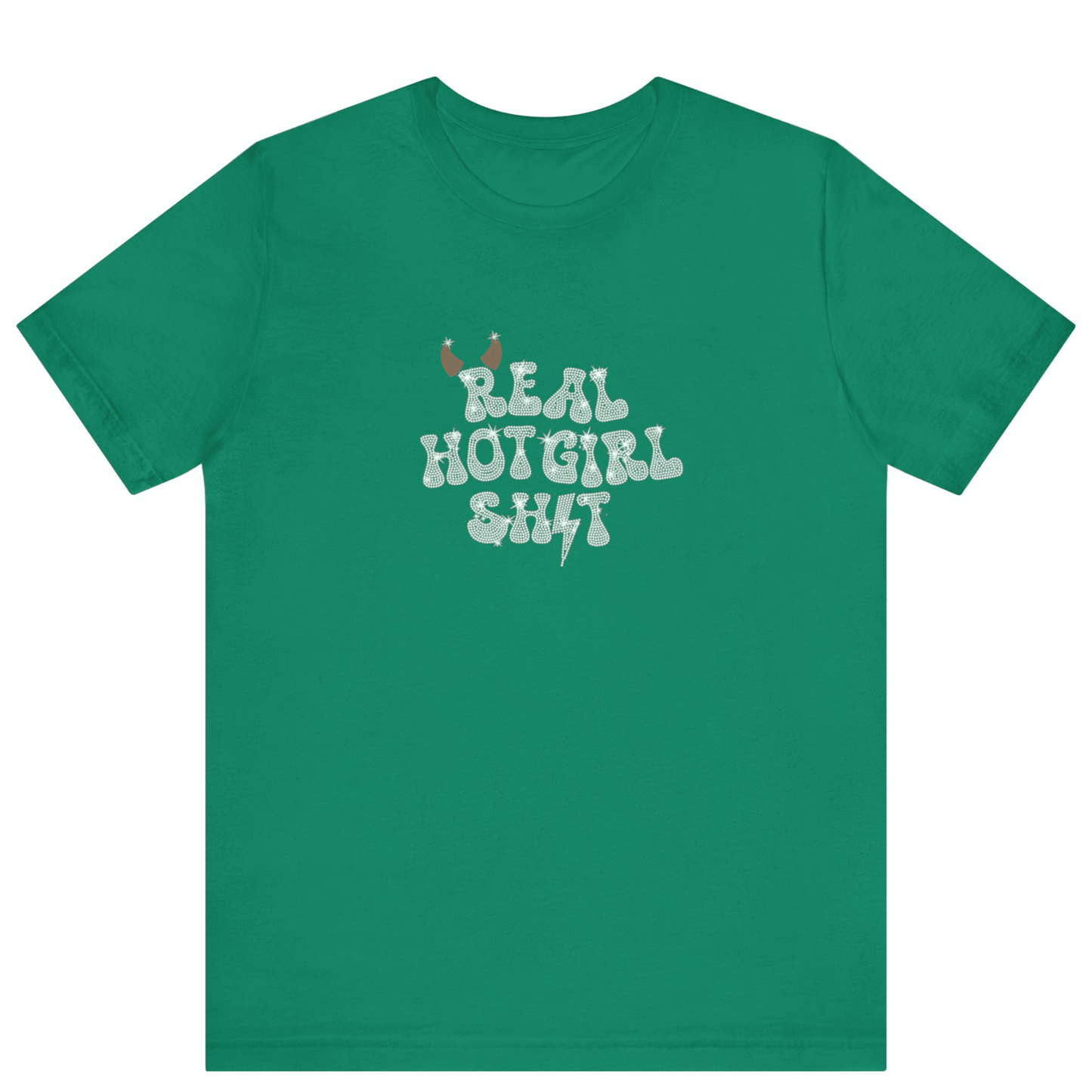 Real Hot Girl Shit Bling T-shirt - Off Bubble