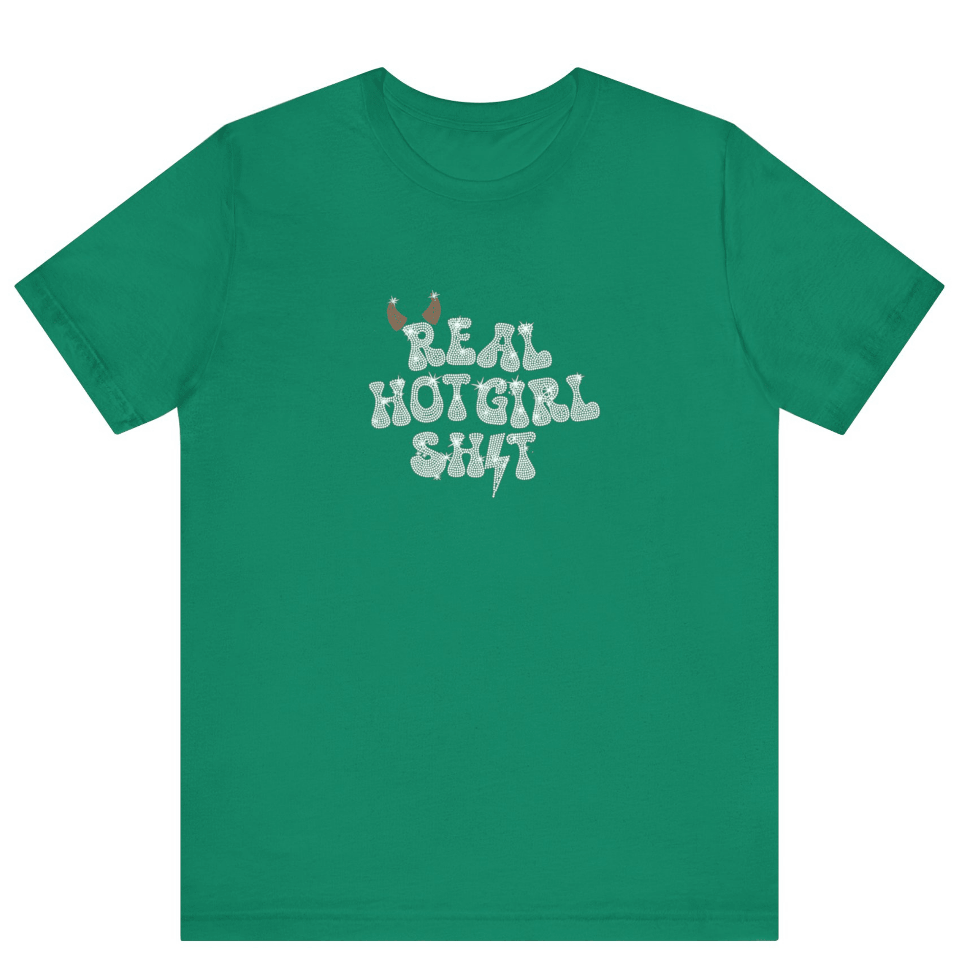 Real Hot Girl Shit Bling T-shirt - Off Bubble