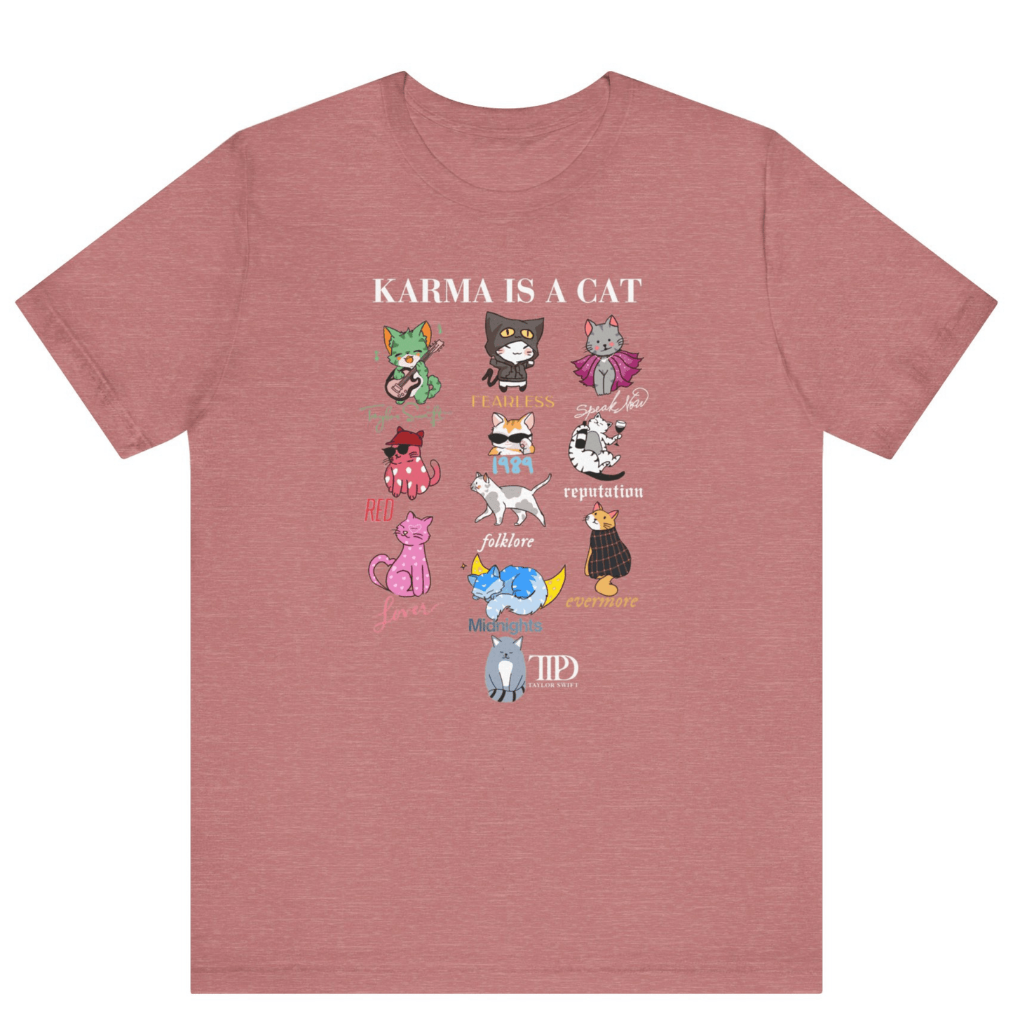 Karma Is A Cat Taylor Swift Themed T-shirt - Off Bubble