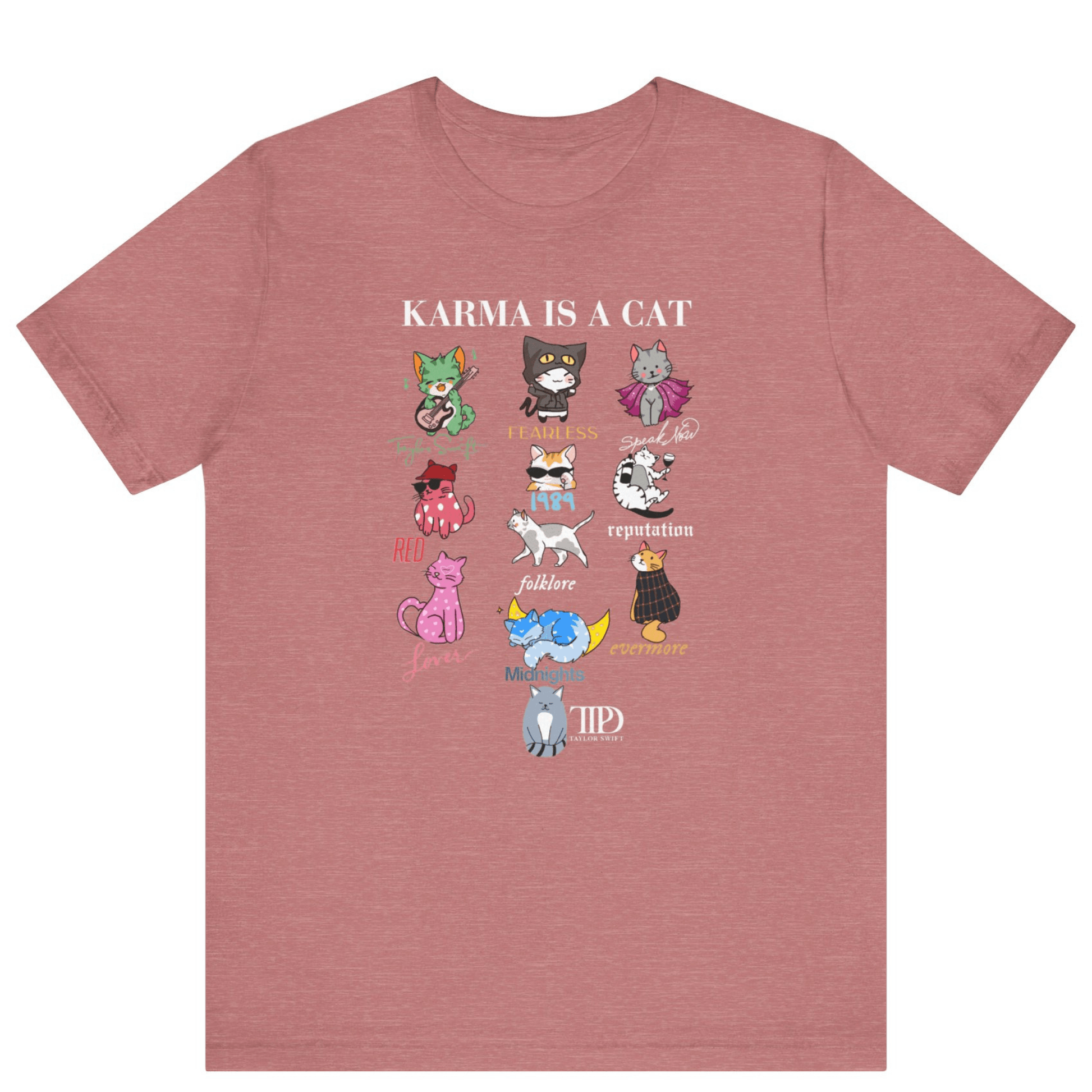 Karma Is A Cat Taylor Swift Themed T-shirt - Off Bubble