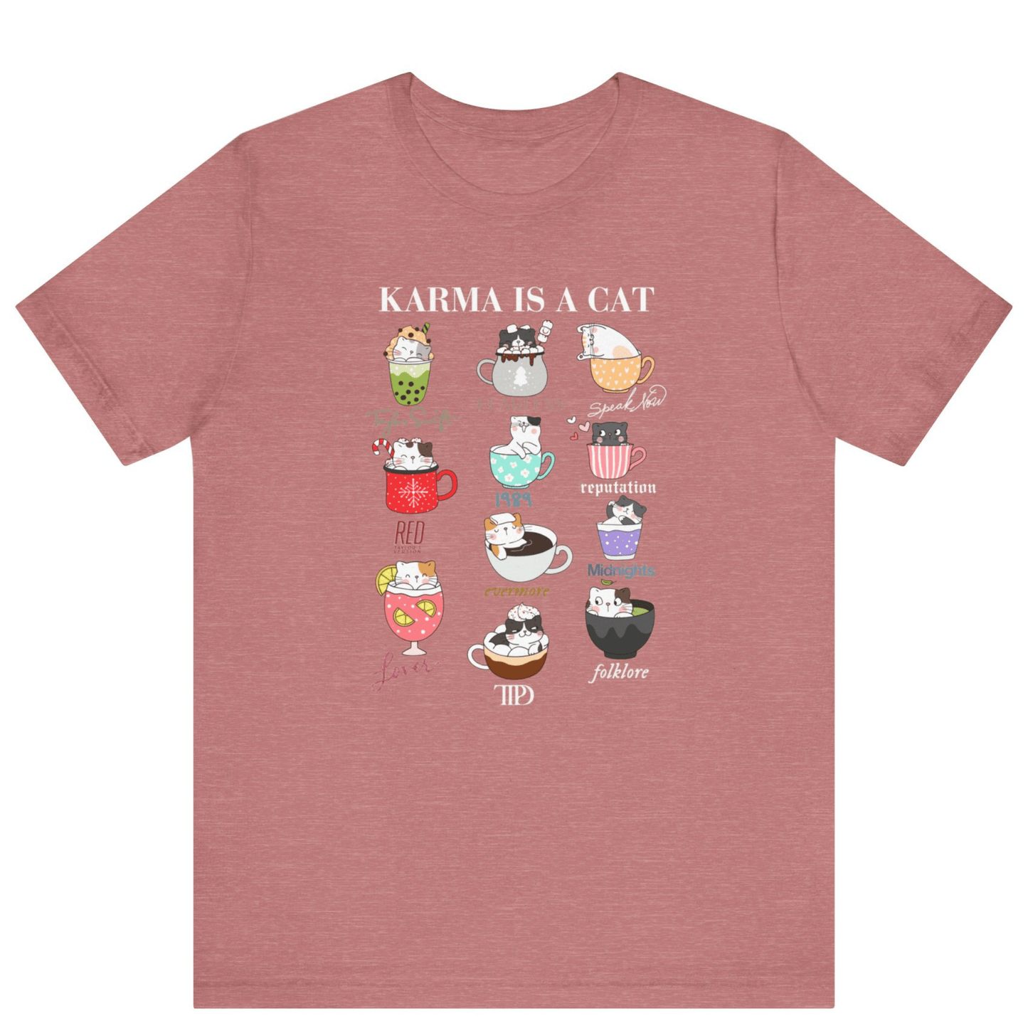 Swiftie Karma Is A Cat T-shirt - Off Bubble