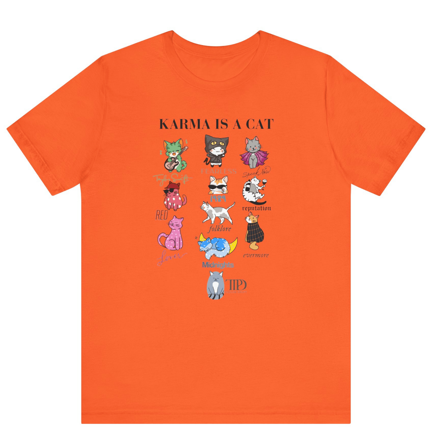 Karma Is A Cat Taylor Swift Themed T-shirt - Off Bubble