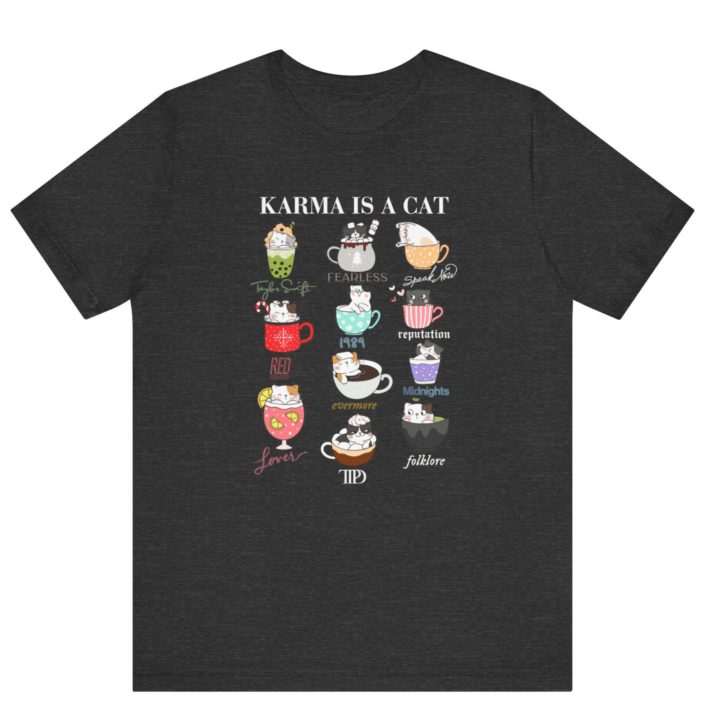 Swiftie Karma Is A Cat T-shirt - Off Bubble