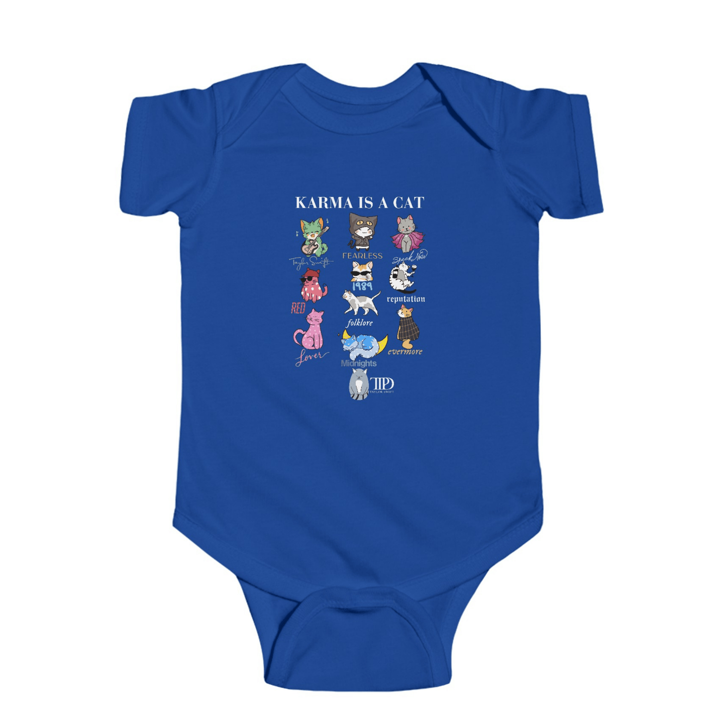 Karma Is A Cat Taylor Swift Baby Onesie - Off Bubble