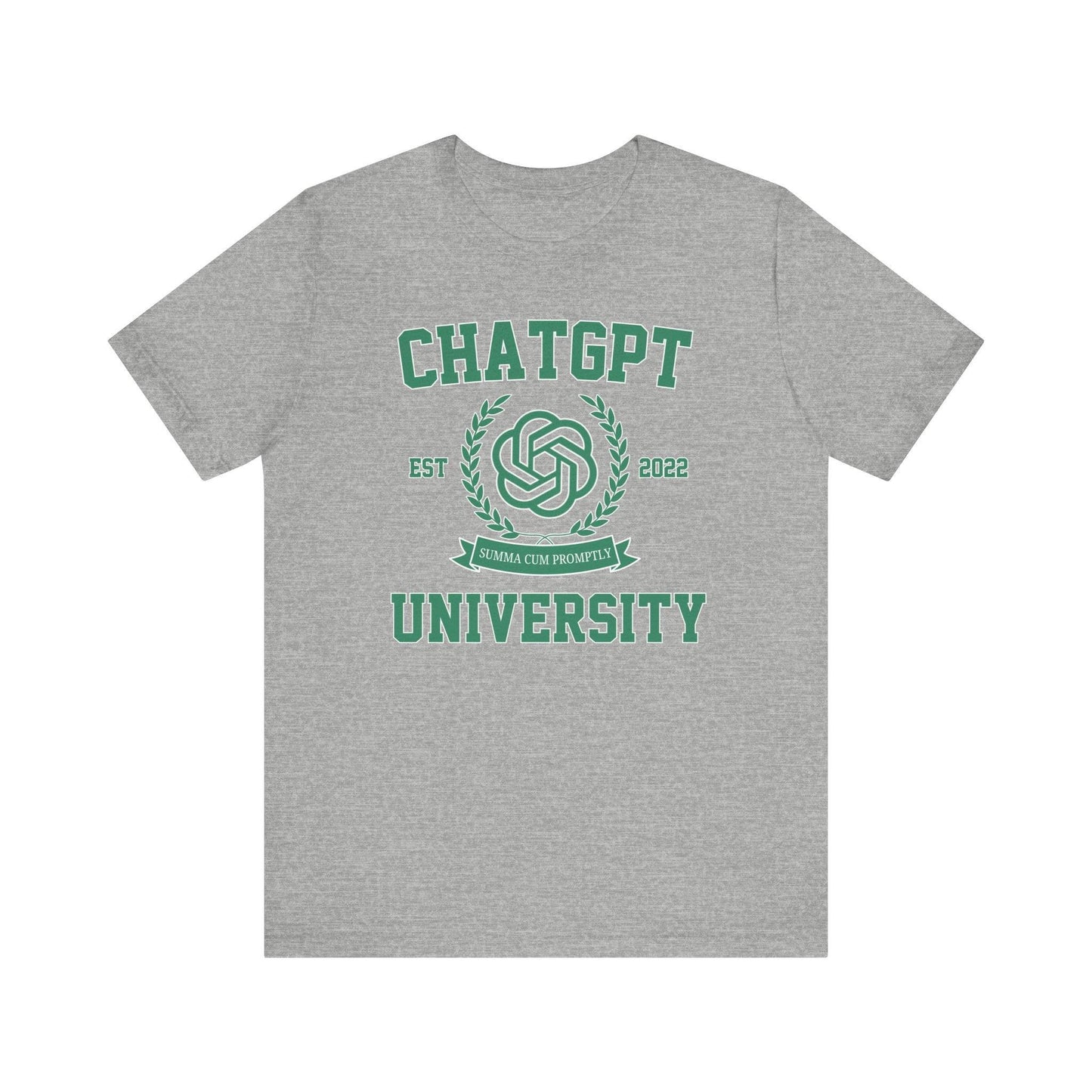 ChatGPT University T-shirt| Funny Graduation Unisex Tee - Off Bubble