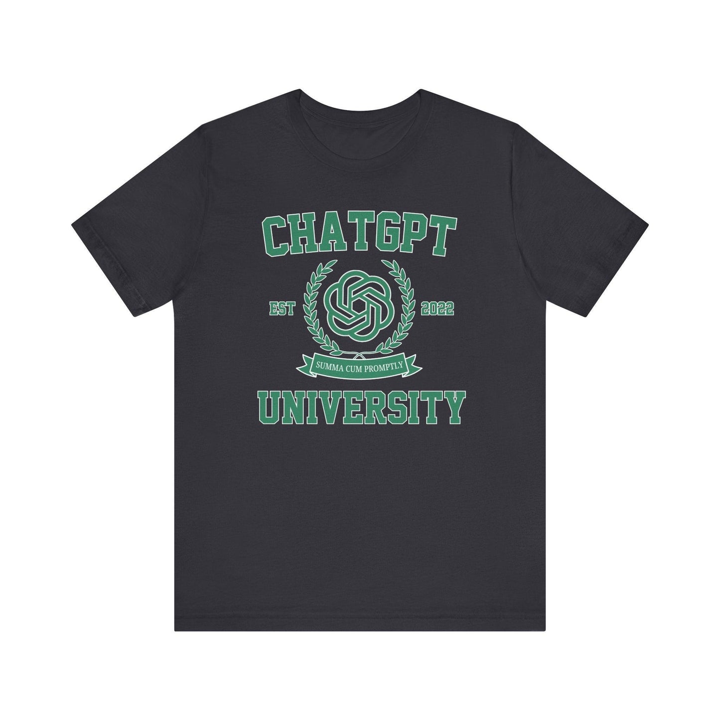ChatGPT University T-shirt| Funny Graduation Unisex Tee - Off Bubble