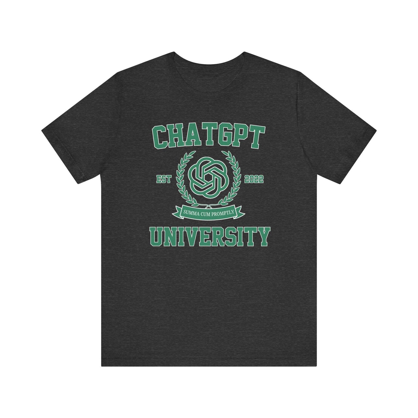 ChatGPT University T-shirt| Funny Graduation Unisex Tee - Off Bubble