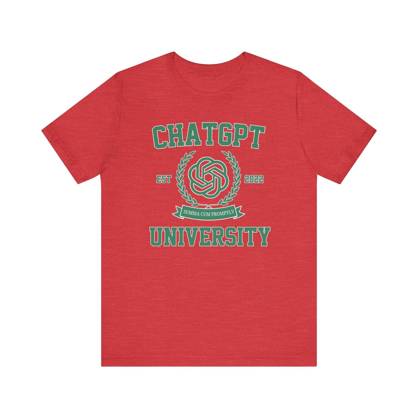 ChatGPT University T-shirt| Funny Graduation Unisex Tee - Off Bubble