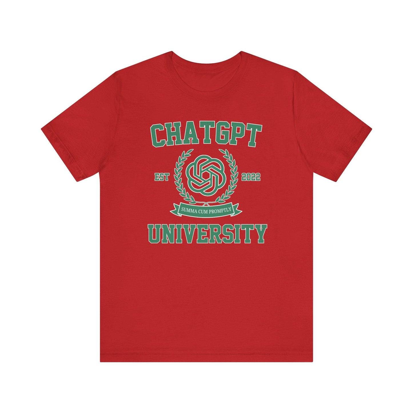 ChatGPT University T-shirt| Funny Graduation Unisex Tee - Off Bubble