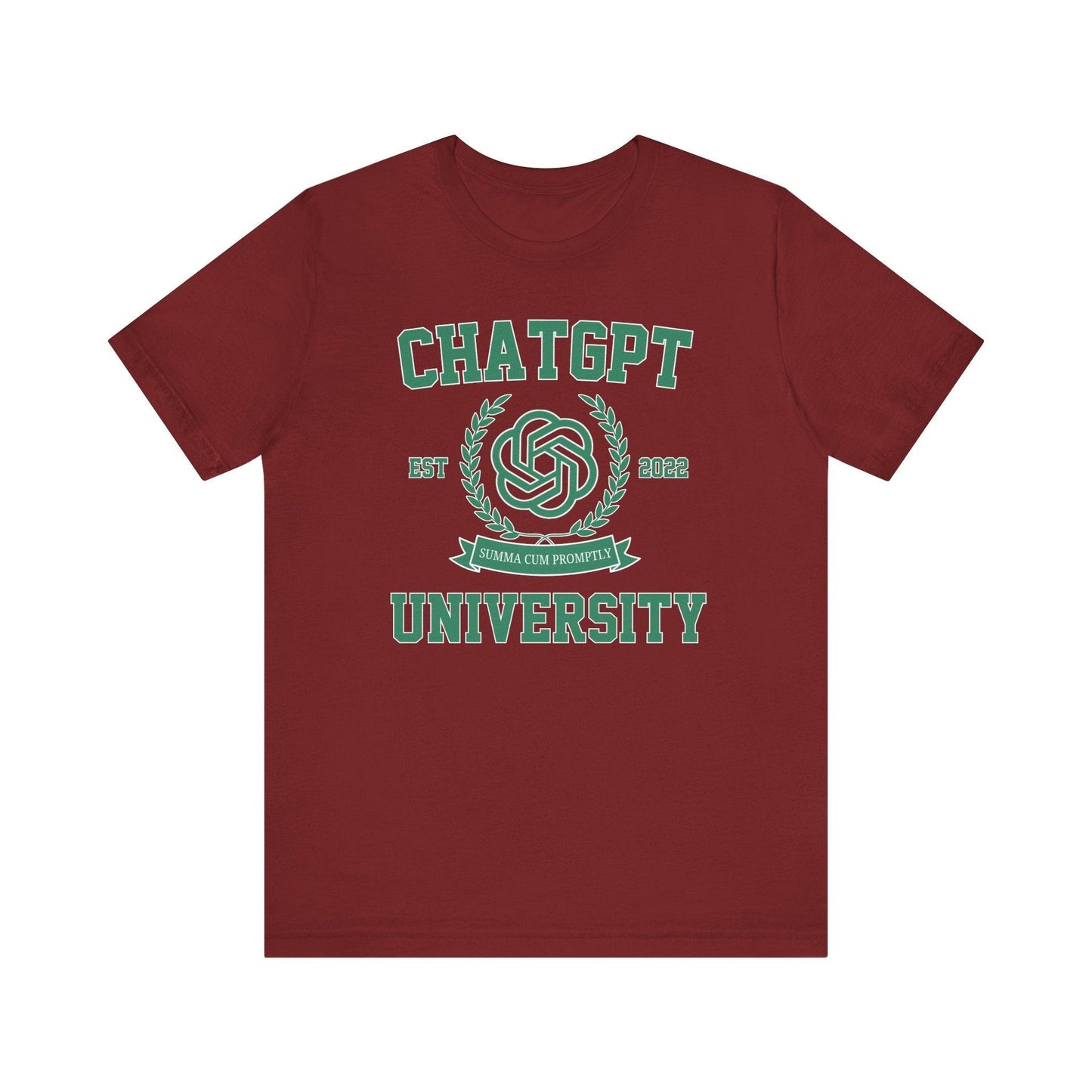 ChatGPT University T-shirt| Funny Graduation Unisex Tee - Off Bubble