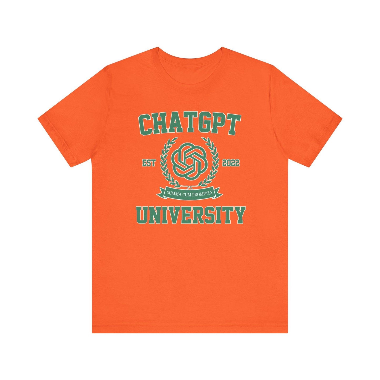 ChatGPT University T-shirt| Funny Graduation Unisex Tee - Off Bubble