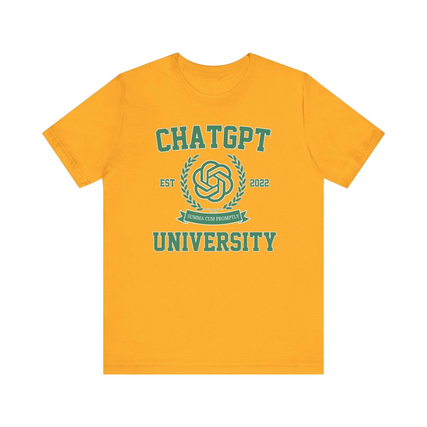 ChatGPT University T-shirt| Funny Graduation Unisex Tee - Off Bubble