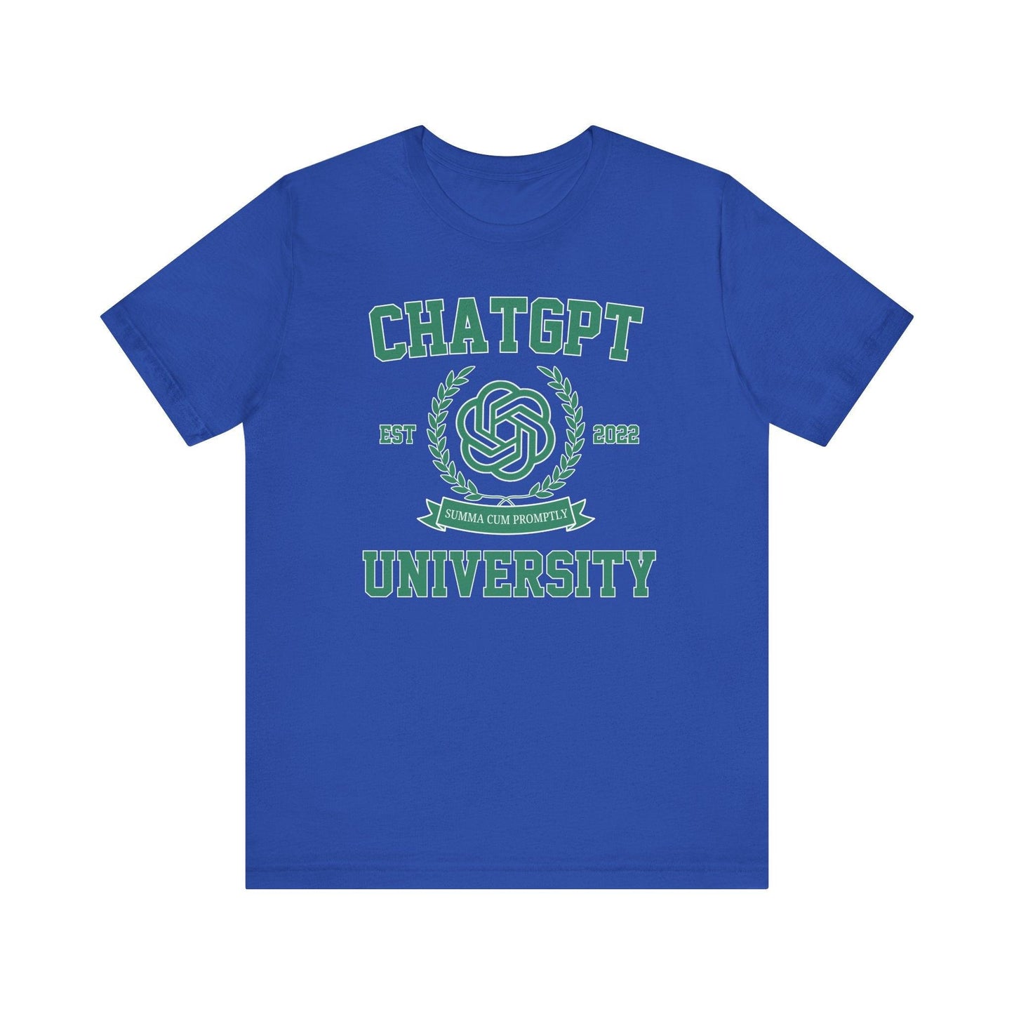 ChatGPT University T-shirt| Funny Graduation Unisex Tee - Off Bubble