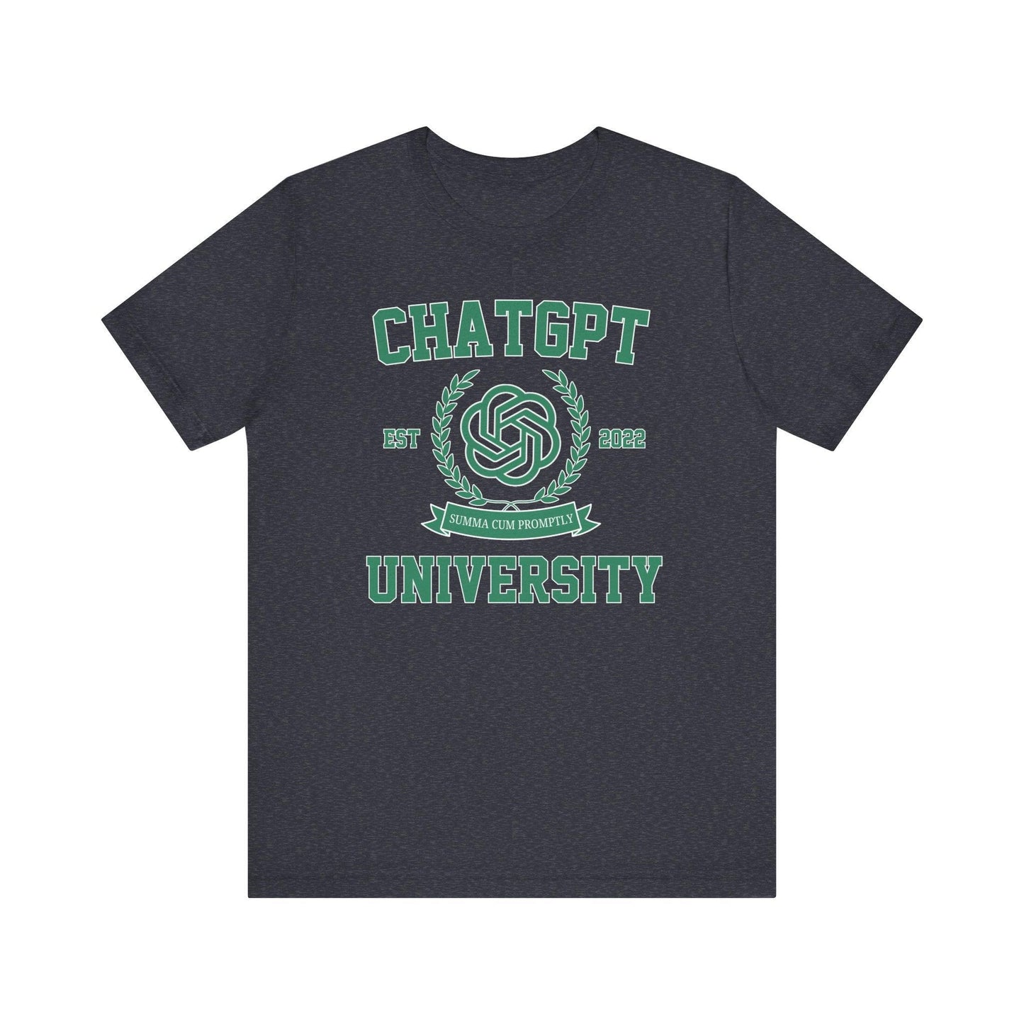 ChatGPT University T-shirt| Funny Graduation Unisex Tee - Off Bubble