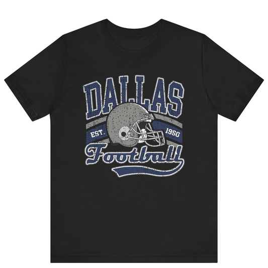 Retro Dallas Football T-shirt - Off Bubble