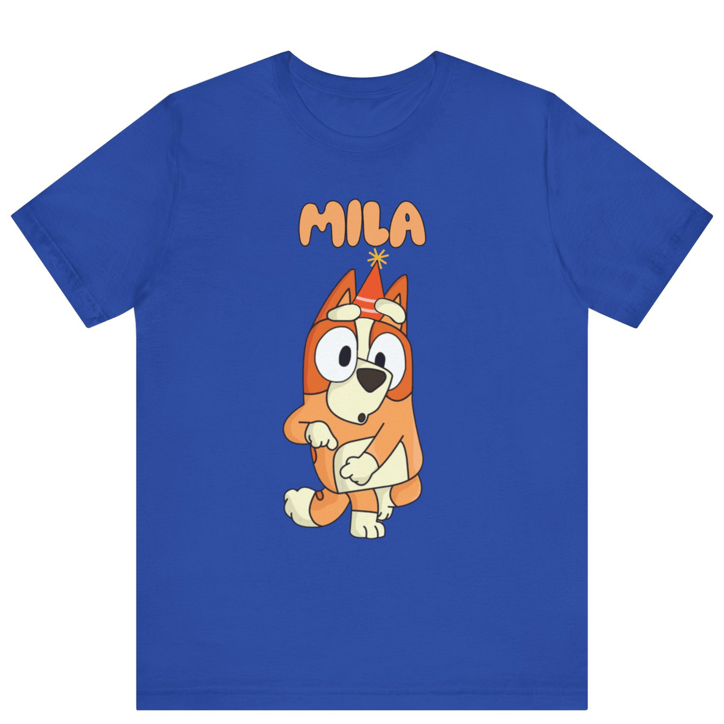 Personalized Bluey Family Matching Shirts | Custom Bluey Birthday Squad Shirt - Off Bubble