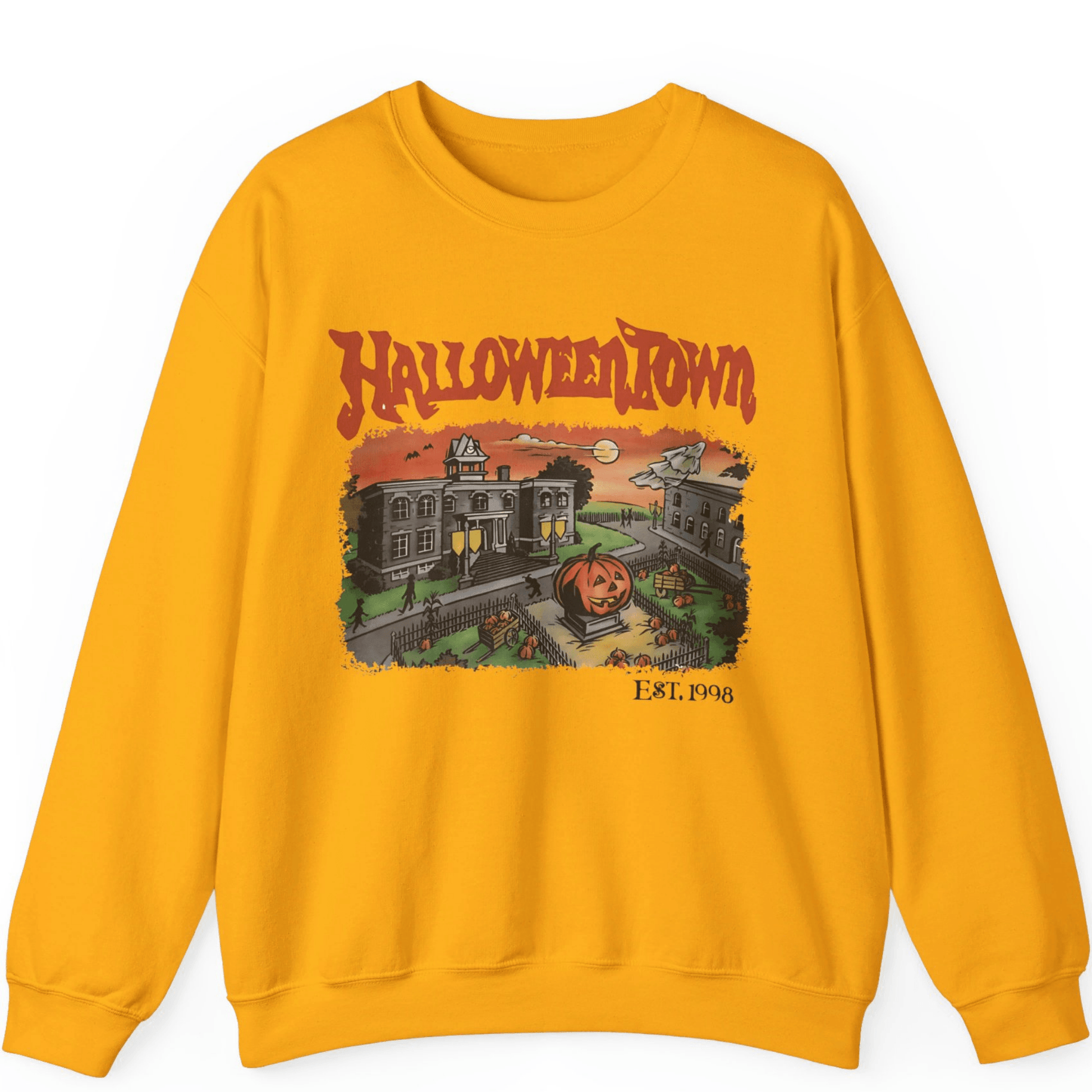Halloweentown Est 1998 Sweatshirt, Halloweentown University| Retro Halloweentown Sweatshirt - Off Bubble