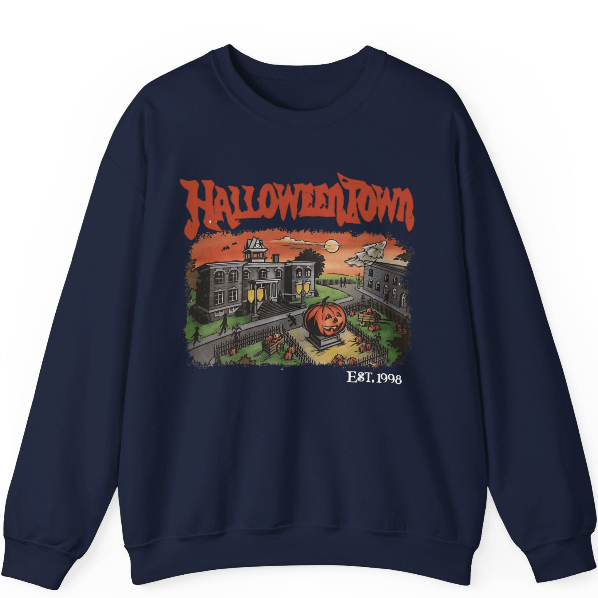 Halloweentown Est 1998 Sweatshirt, Halloweentown University| Retro Halloweentown Sweatshirt - Off Bubble