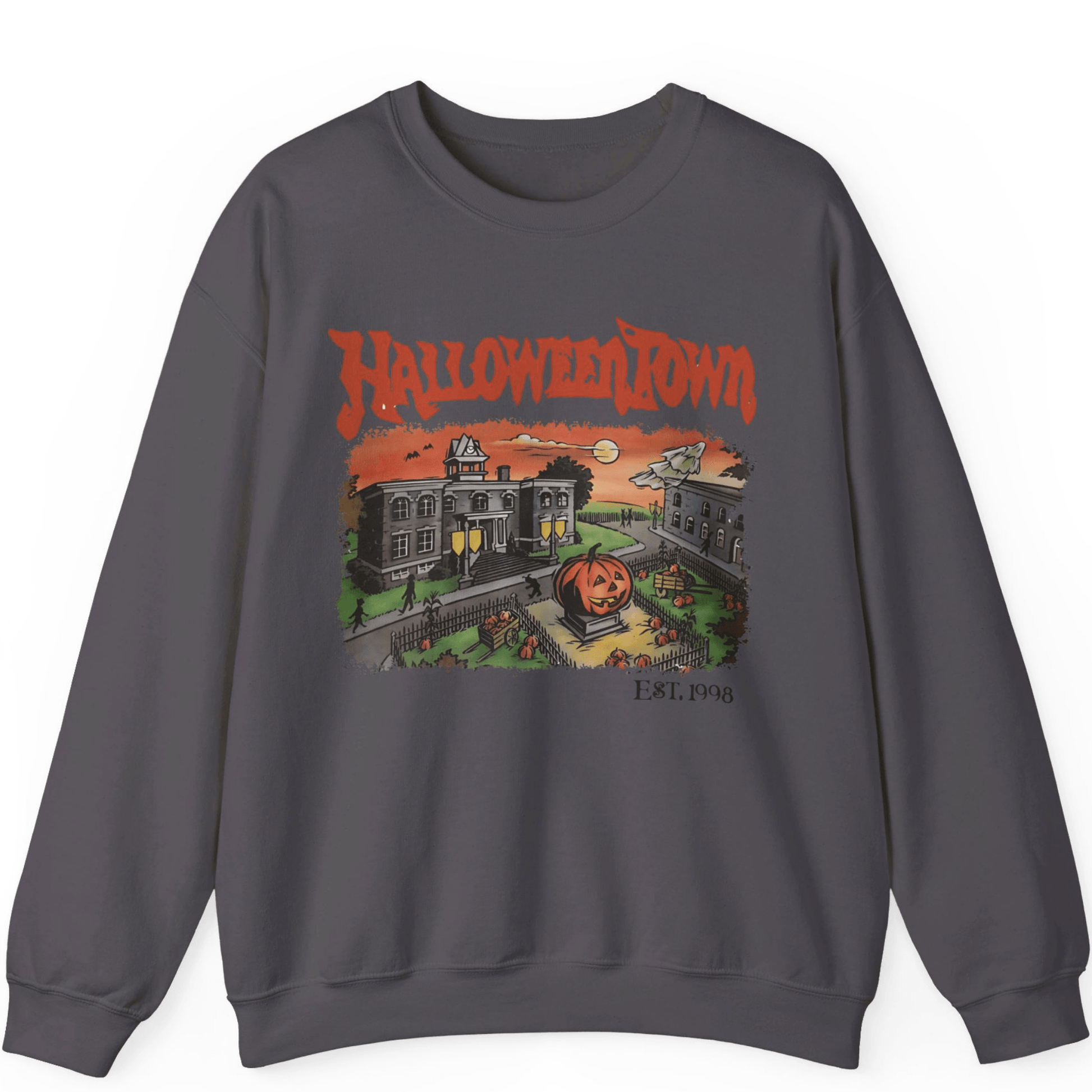 Halloweentown Est 1998 Sweatshirt, Halloweentown University| Retro Halloweentown Sweatshirt - Off Bubble