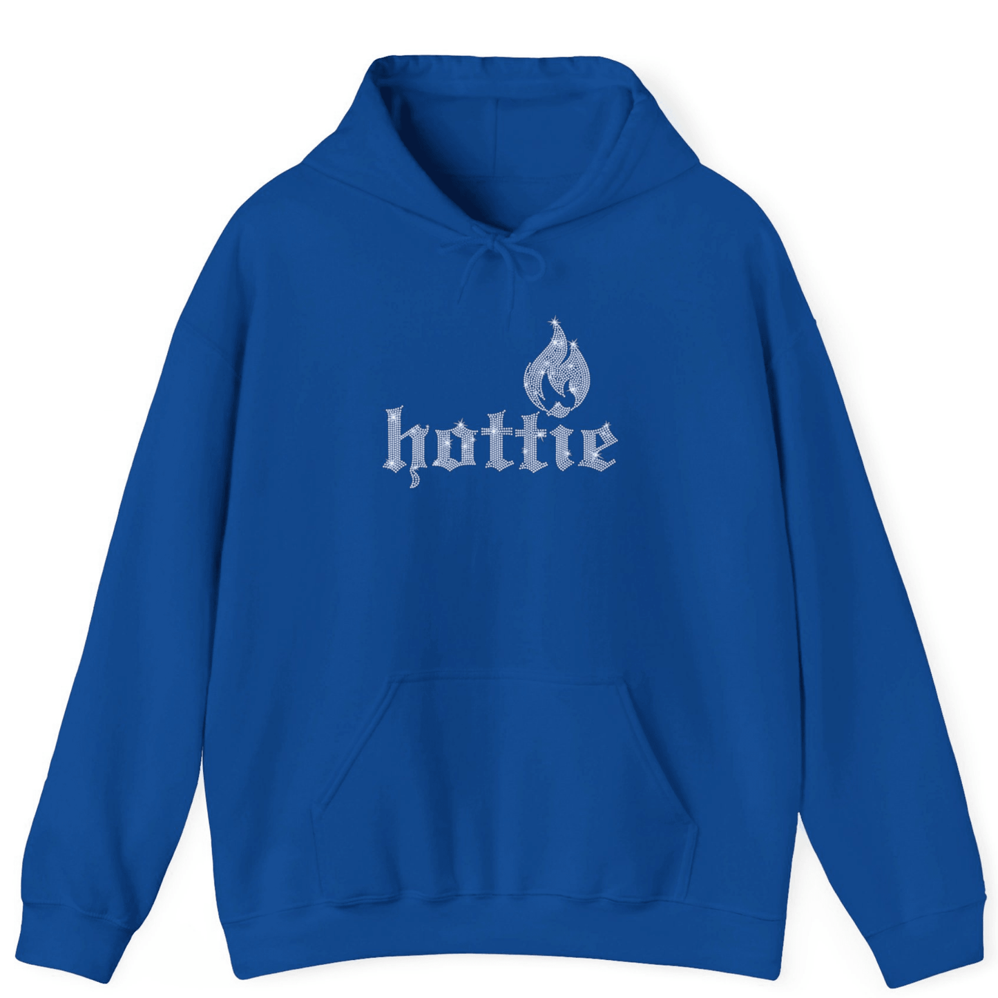 Rhinestone Hottie Hoodie | Unisex Bling Hoodie - Off Bubble