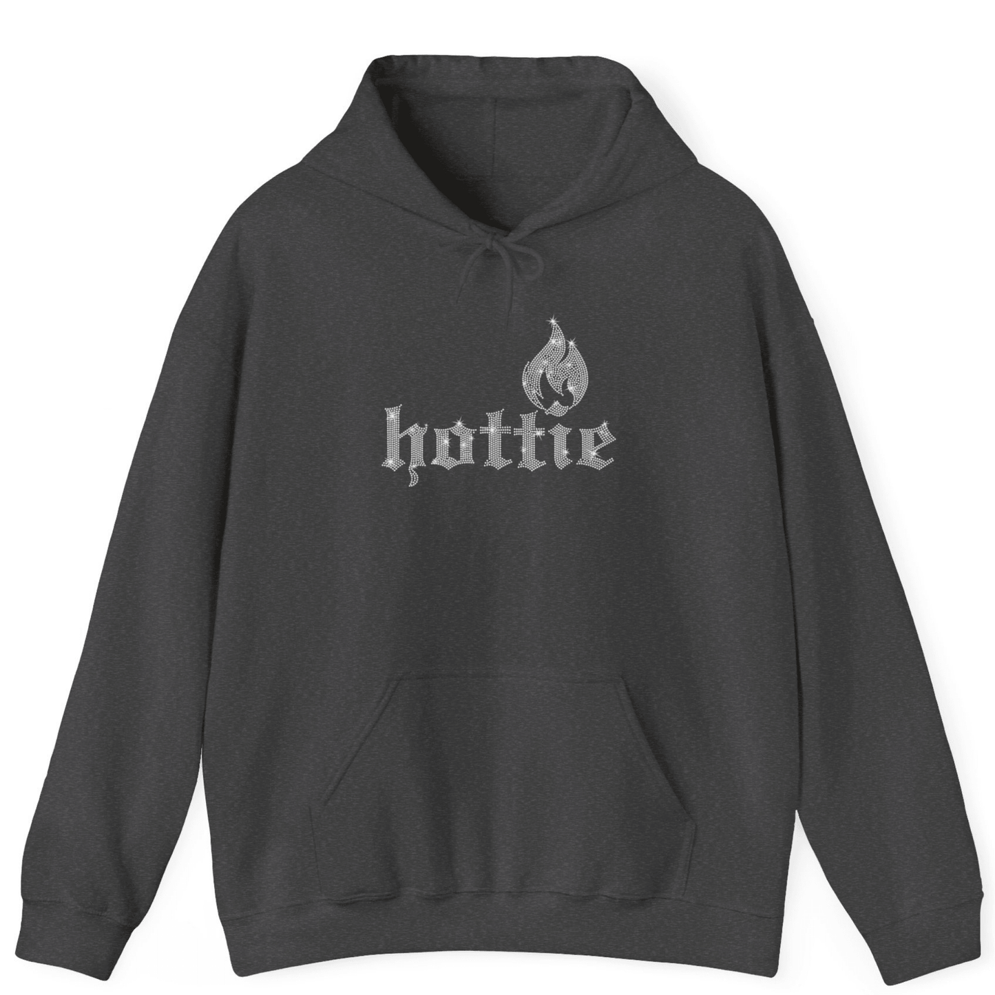 Rhinestone Hottie Hoodie | Unisex Bling Hoodie - Off Bubble
