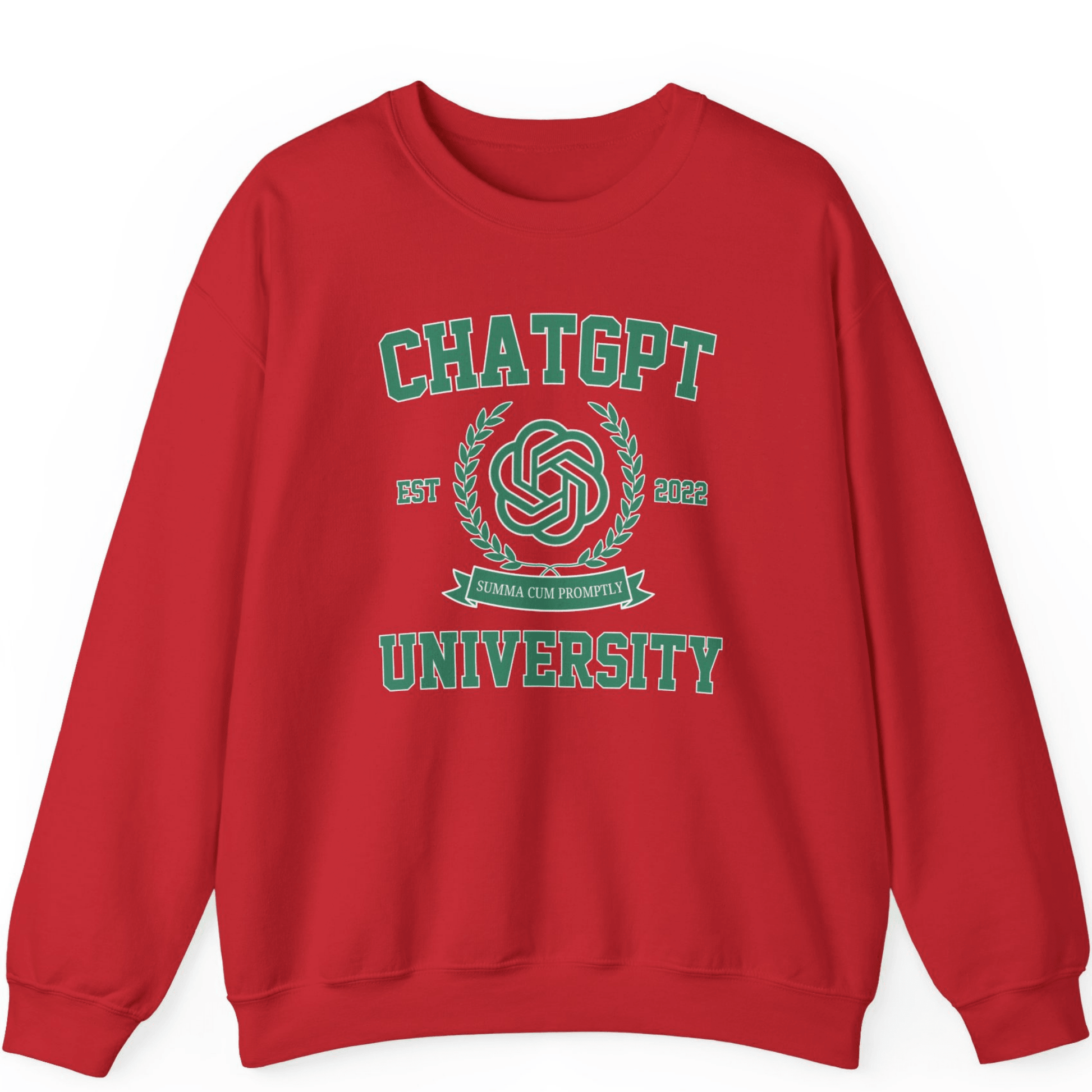 ChatGPT University Sweatshirt | Funny Graduation Sweatshirt Gift - Off Bubble