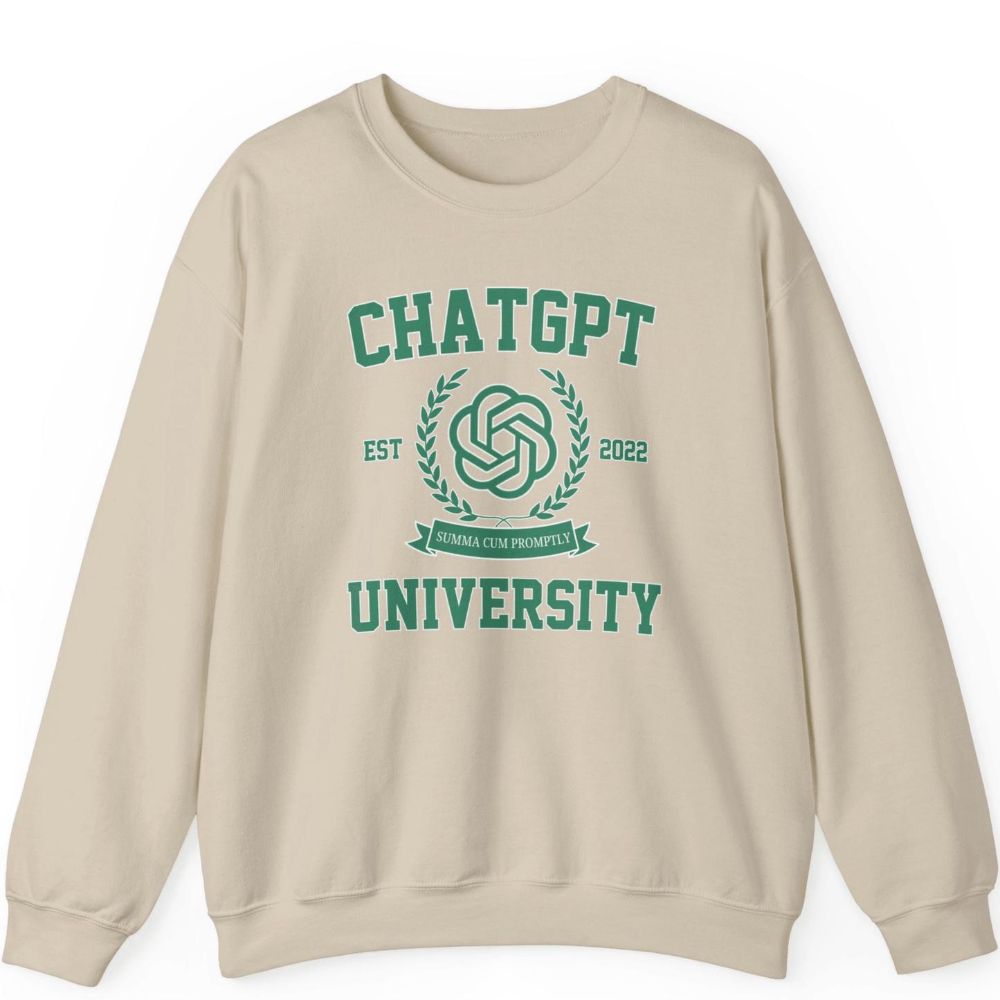ChatGPT University Sweatshirt | Funny Graduation Sweatshirt Gift - Off Bubble