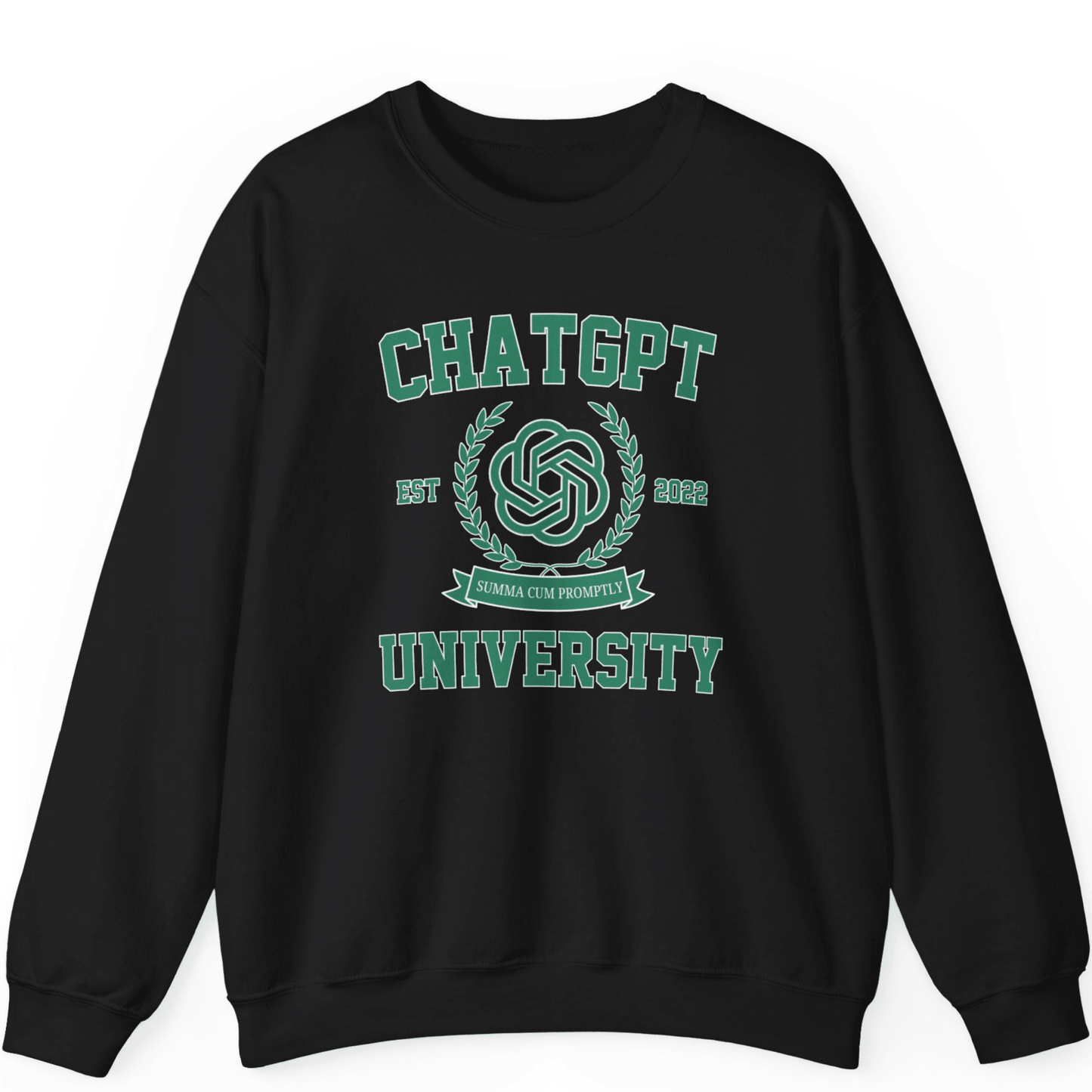 ChatGPT University Sweatshirt | Funny Graduation Sweatshirt Gift - Off Bubble