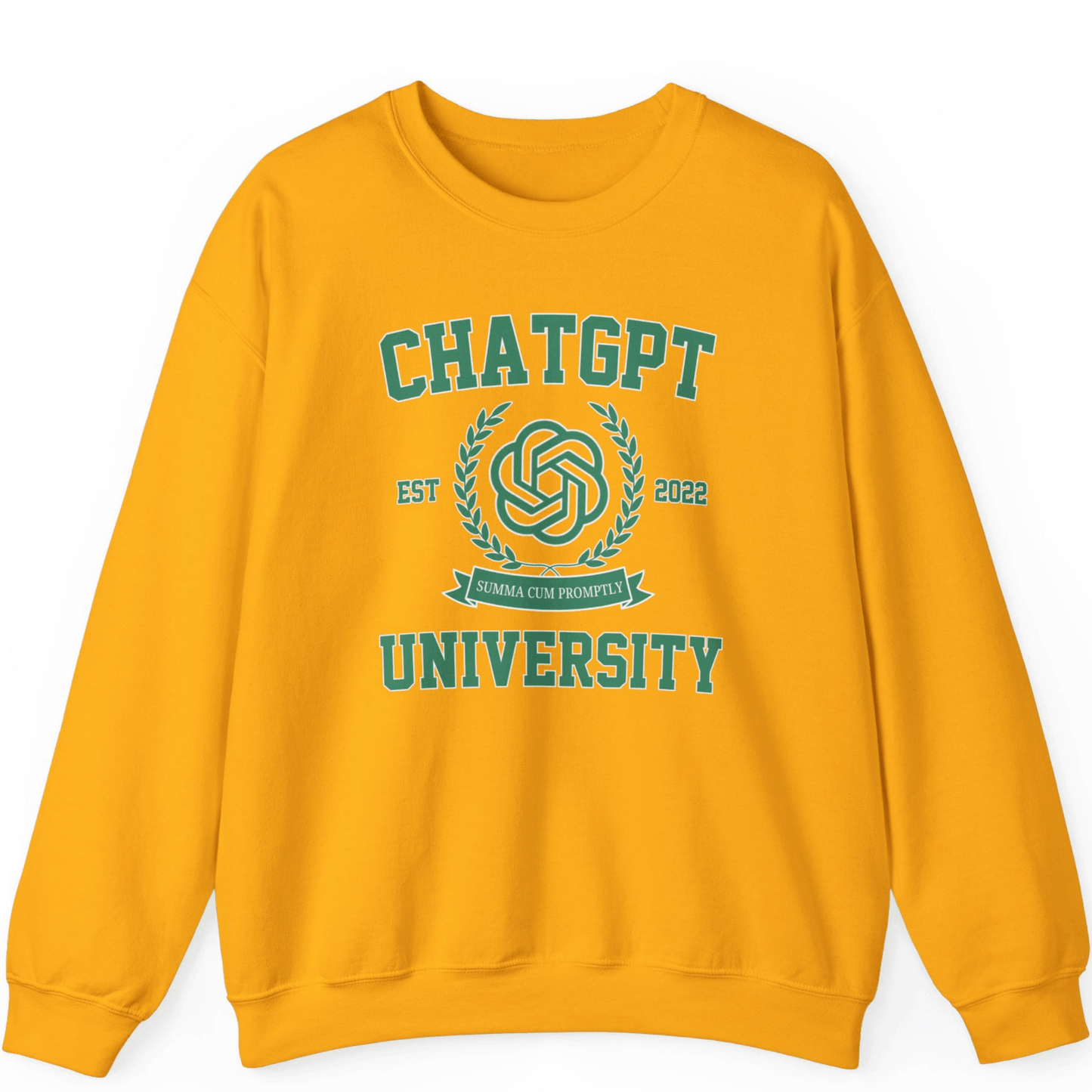 ChatGPT University Sweatshirt | Funny Graduation Sweatshirt Gift - Off Bubble