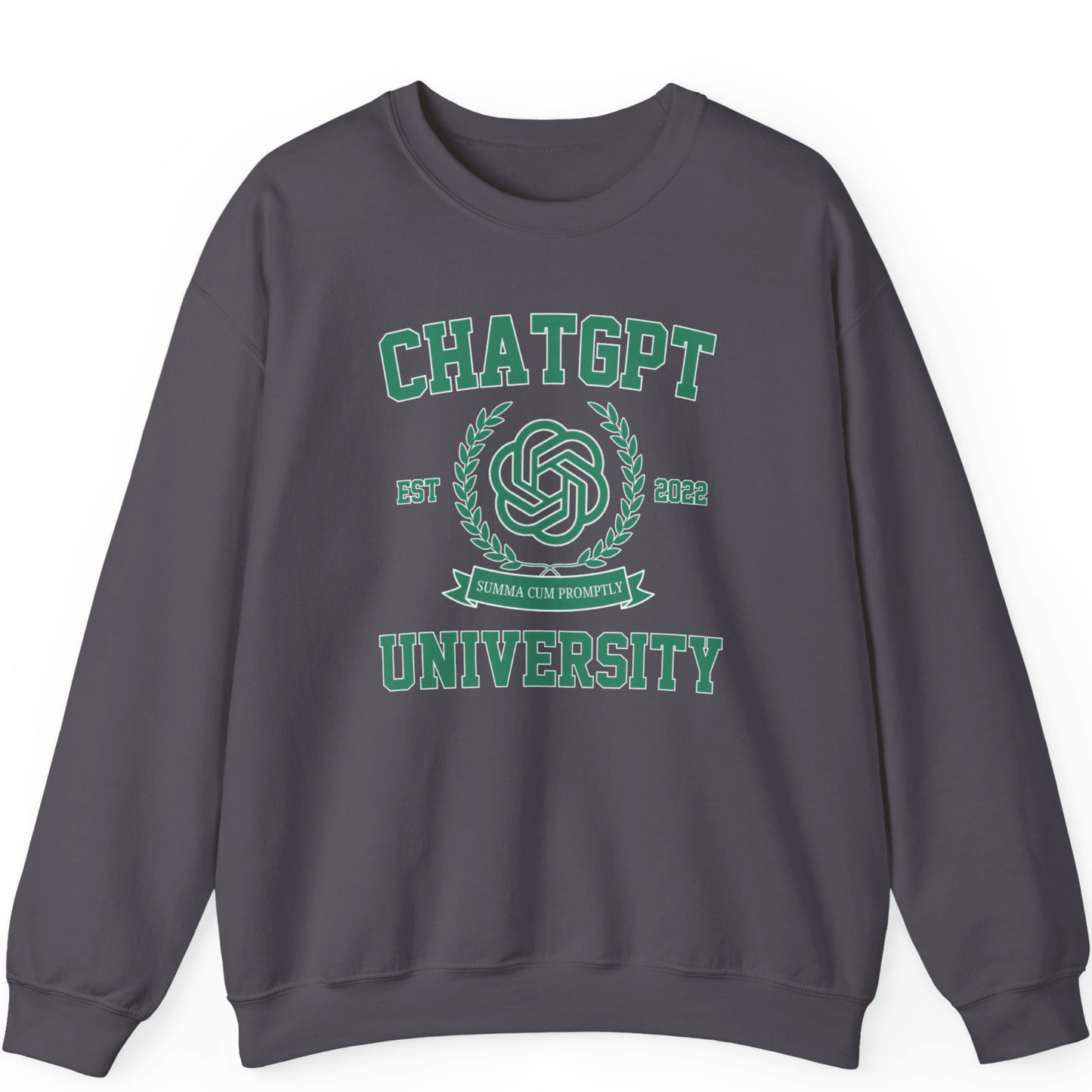 ChatGPT University Sweatshirt | Funny Graduation Sweatshirt Gift - Off Bubble