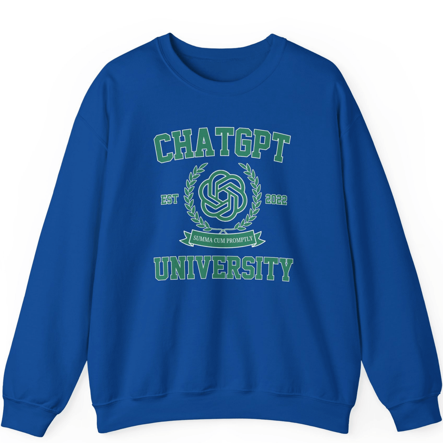 ChatGPT University Sweatshirt | Funny Graduation Sweatshirt Gift - Off Bubble