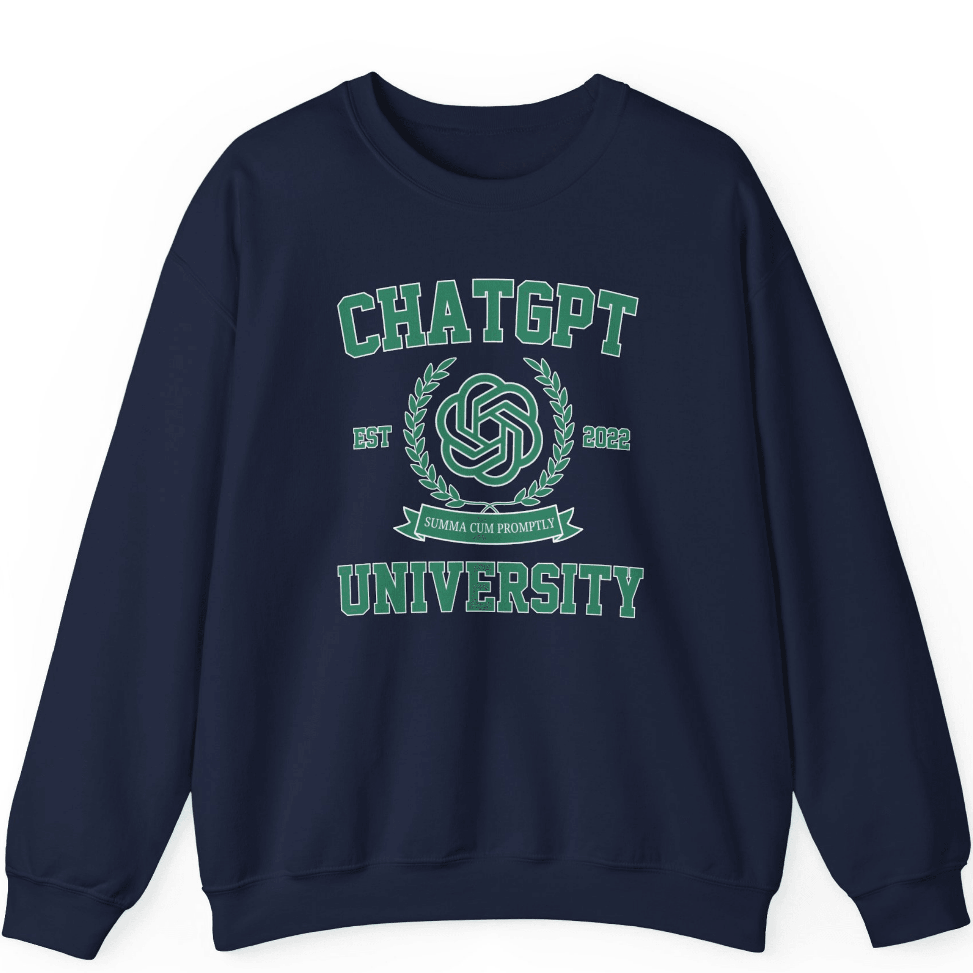 ChatGPT University Sweatshirt | Funny Graduation Sweatshirt Gift - Off Bubble