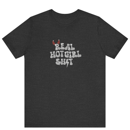 Real Hot Girl Shit Bling T-shirt - Off Bubble 