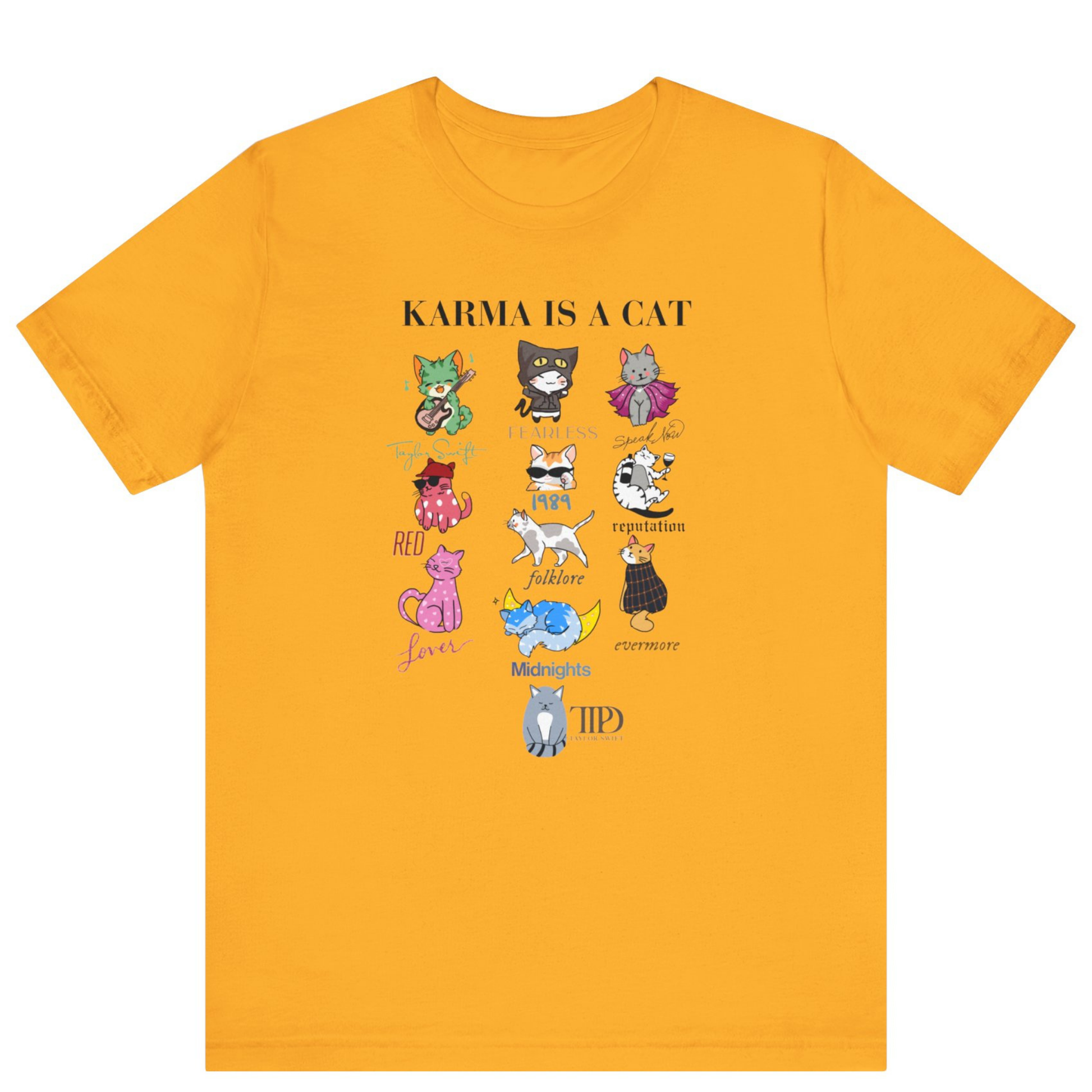 Karma Is A Cat Taylor Swift Themed T-shirt - Off Bubble 