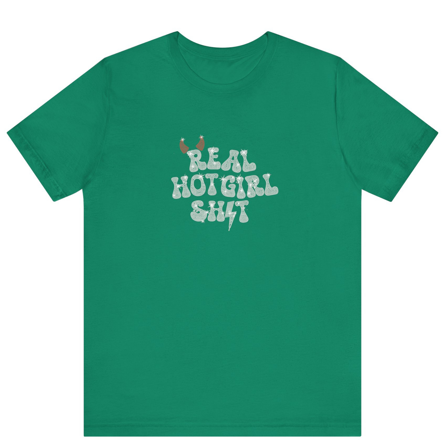 Real Hot Girl Shit Bling T-shirt - Off Bubble 