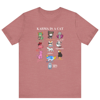 Karma Is A Cat Taylor Swift Themed T-shirt - Off Bubble 