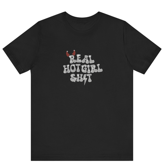 Real Hot Girl Shit Bling T-shirt - Off Bubble 