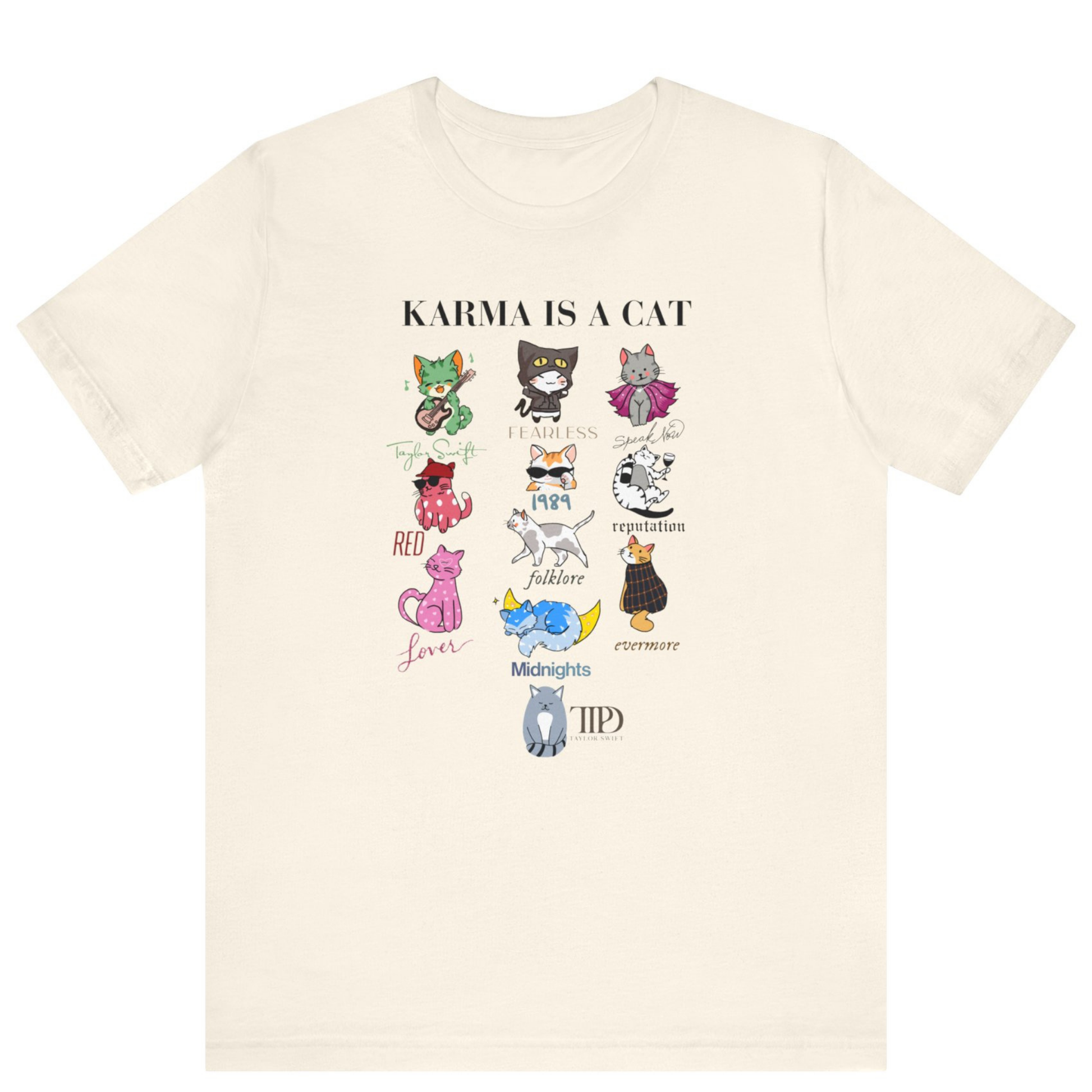 Karma Is A Cat Taylor Swift Themed T-shirt - Off Bubble 