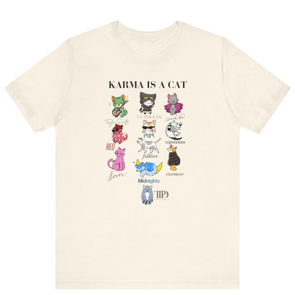 Karma Is A Cat Taylor Swift Themed T-shirt - Off Bubble 