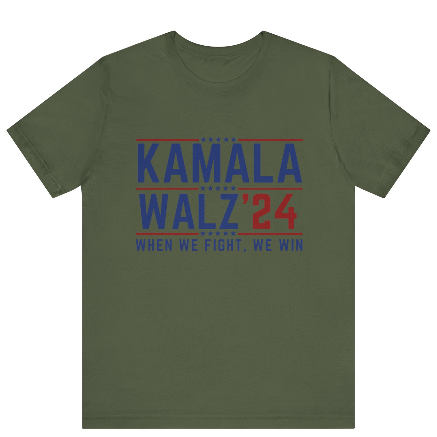 Kamala Harris Walz 2024 Heather Military Shirt