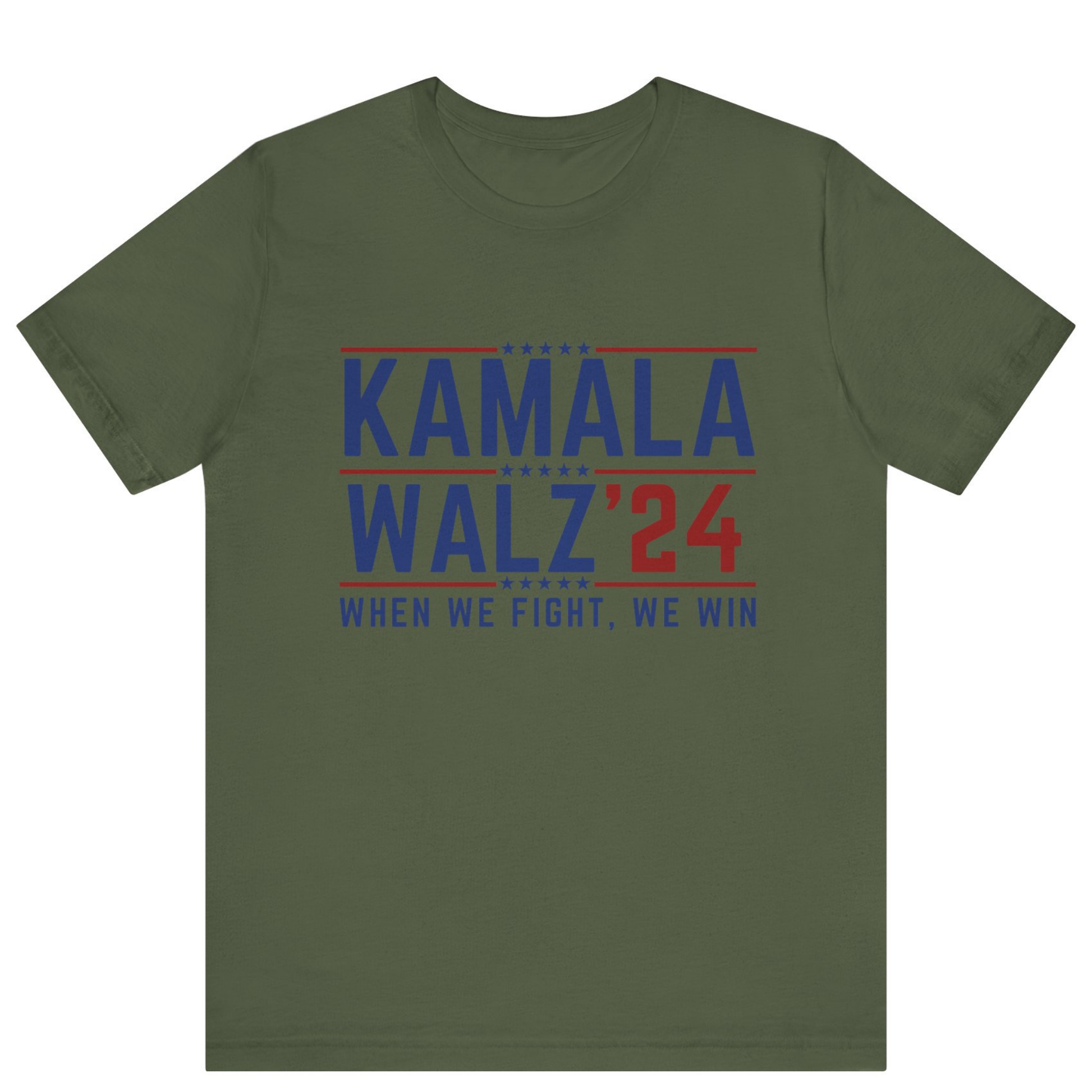 Kamala Harris Walz 2024 Heather Military Shirt