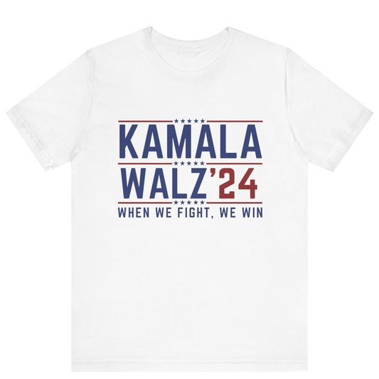 Kamala Harris Walz 2024 White Shirt