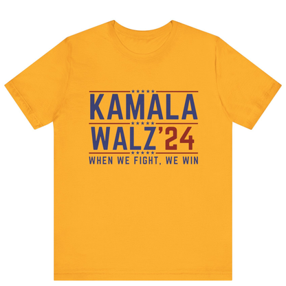 Kamala Harris Walz 2024 Yellow Shirt