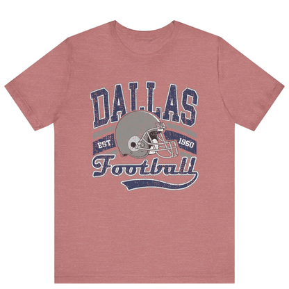 Retro Dallas Football T-shirt - Off Bubble
