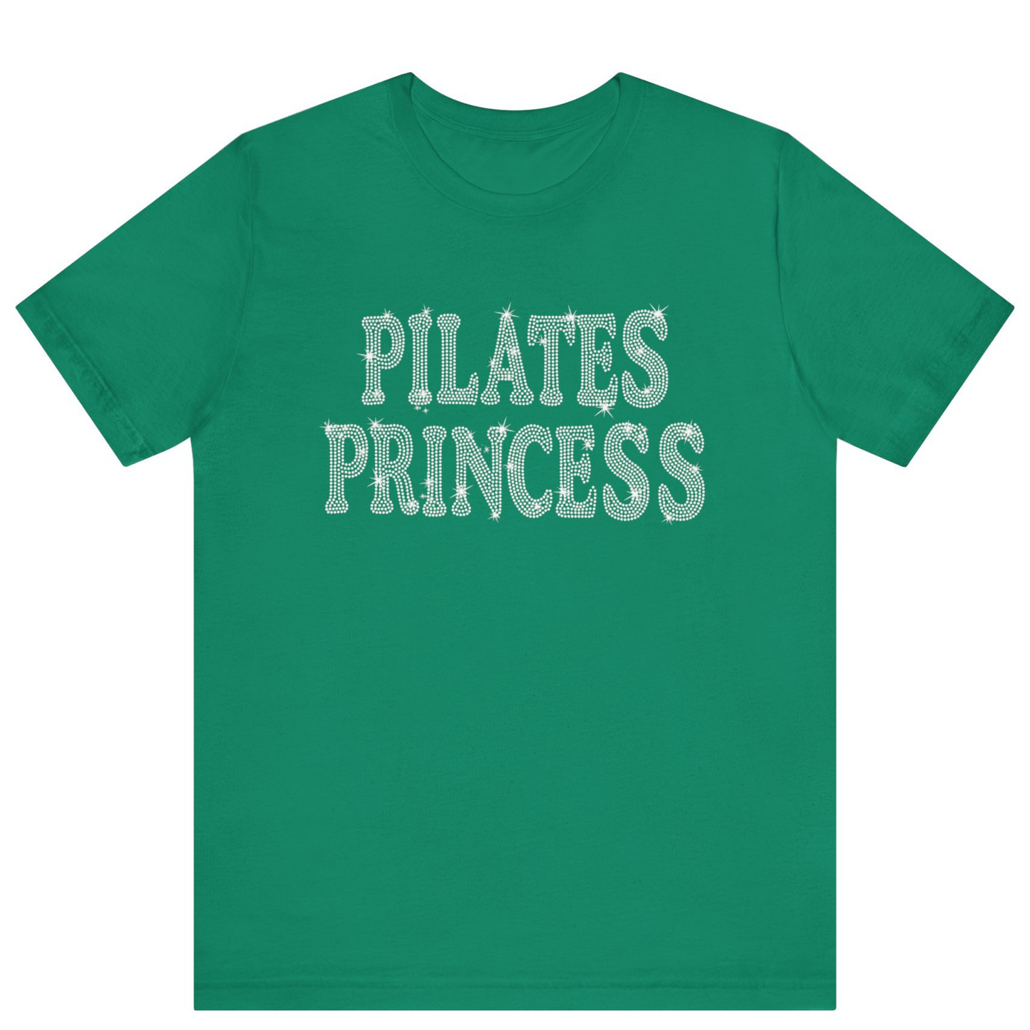 Pilates Princess Rhinestone Bling T-shirt | Women Gym T-shirt